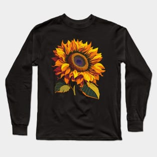 Cute Vacations Floral Summer Holidays Sunflower Long Sleeve T-Shirt